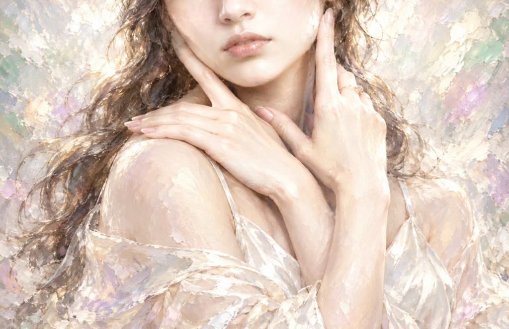 パールのオーラの女性画像