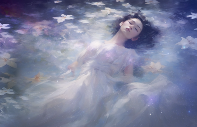 光に浄化される、命の泉に満たされる。